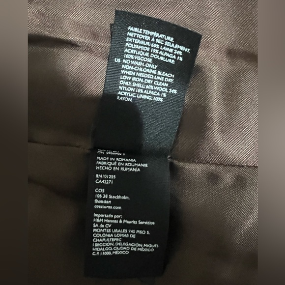 COS Brown Jacket - Picture 4 of 4